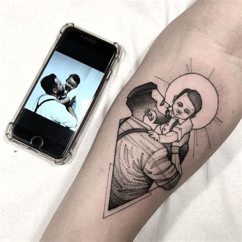 70 Tatuajes para mostrar el amor entre un padre y su。